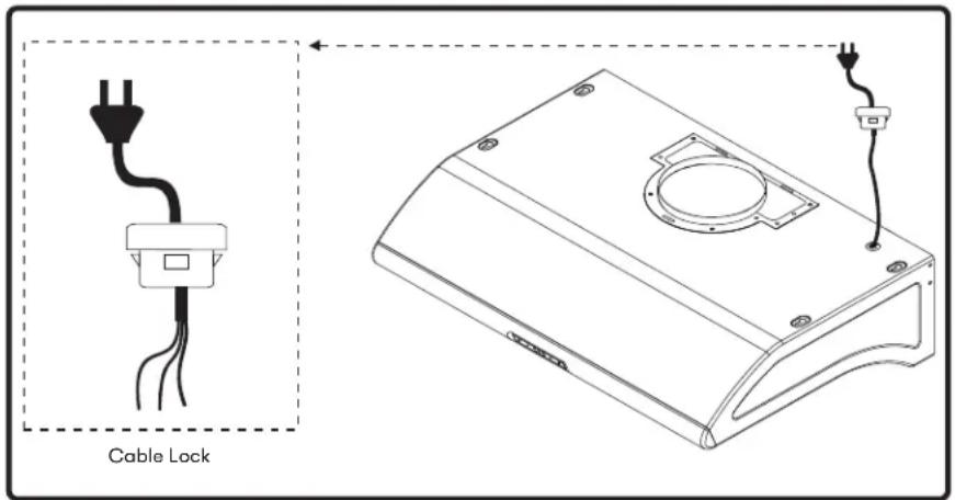 Zephyr AK6500CBS - Cable Lock - 1