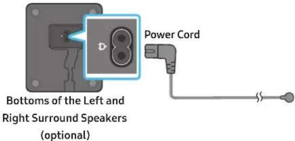 SAMSUNG HW-Q800D - Connecting the power and units - 2