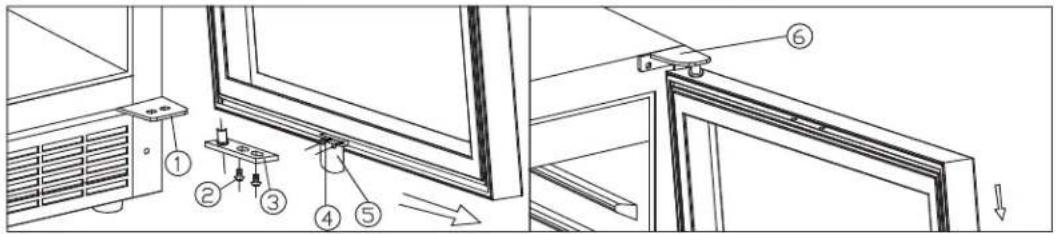 DANBY SSWC056D1B - DOOR REVERSAL - 1