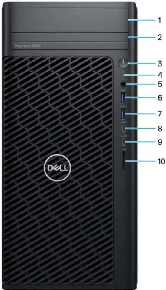 DELL Precision 3680 Tower - 前面 - 1