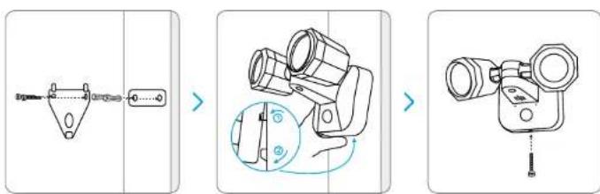 REOLINK Duo Floodlight PoE - Instalar el reflector - 2