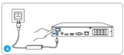 REOLINK RLK8-1200D4-A - Diagramm für Anschluss - 4