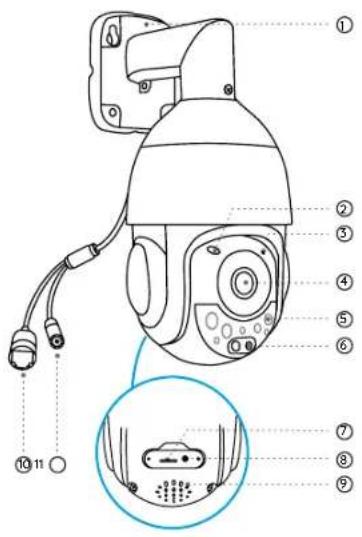 REOLINK RLC-823S2 - Introducción a la cámara Diagrama de conexión - 1
