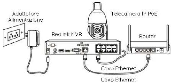 REOLINK RLC-823A 16X - Introduzione alla telecamera Diagramma di Collegamento - 2