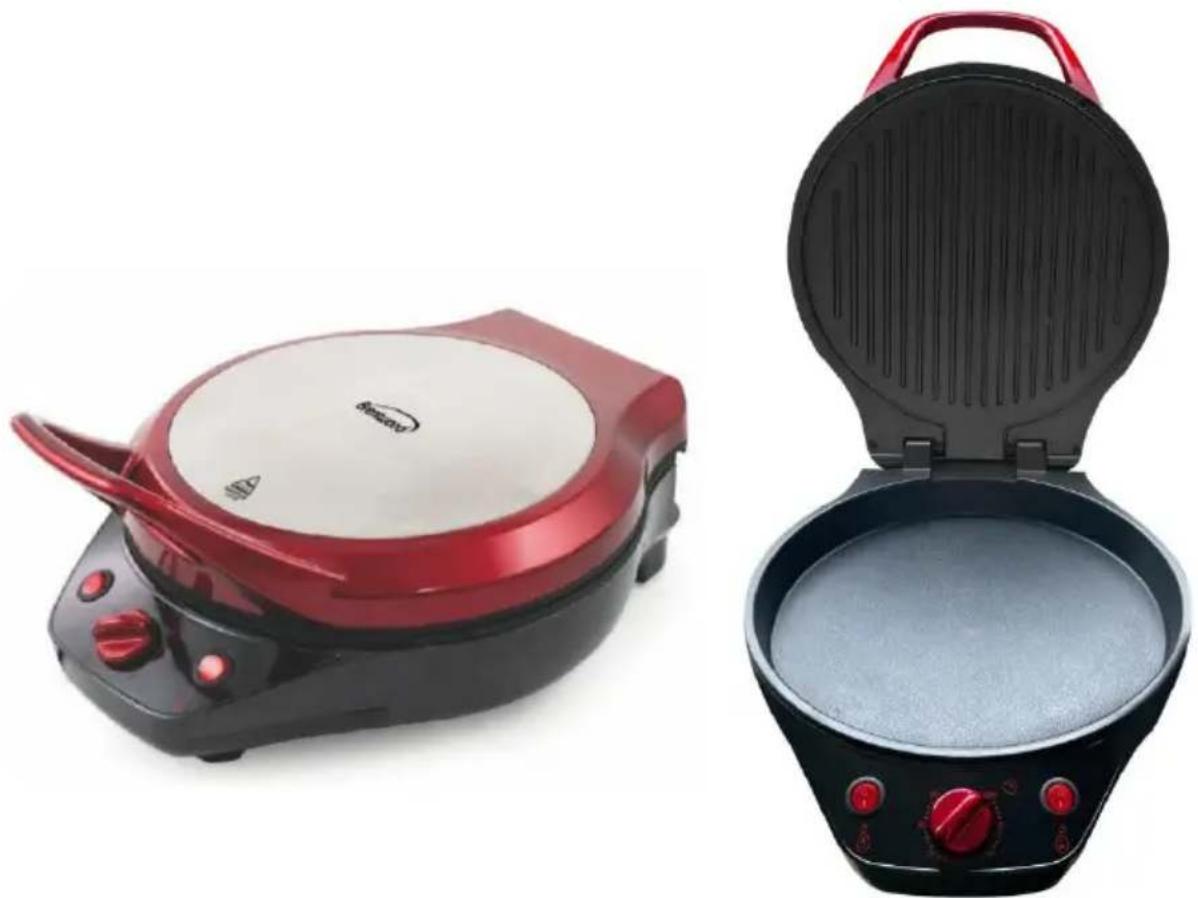 Brentwood TS-124R - 12" PIZZA MAKER &amp; GRILL - 1