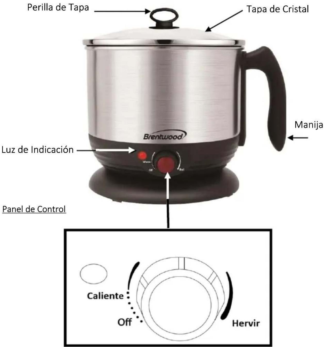 Brentwood HP-3013BK - Parts: - 1