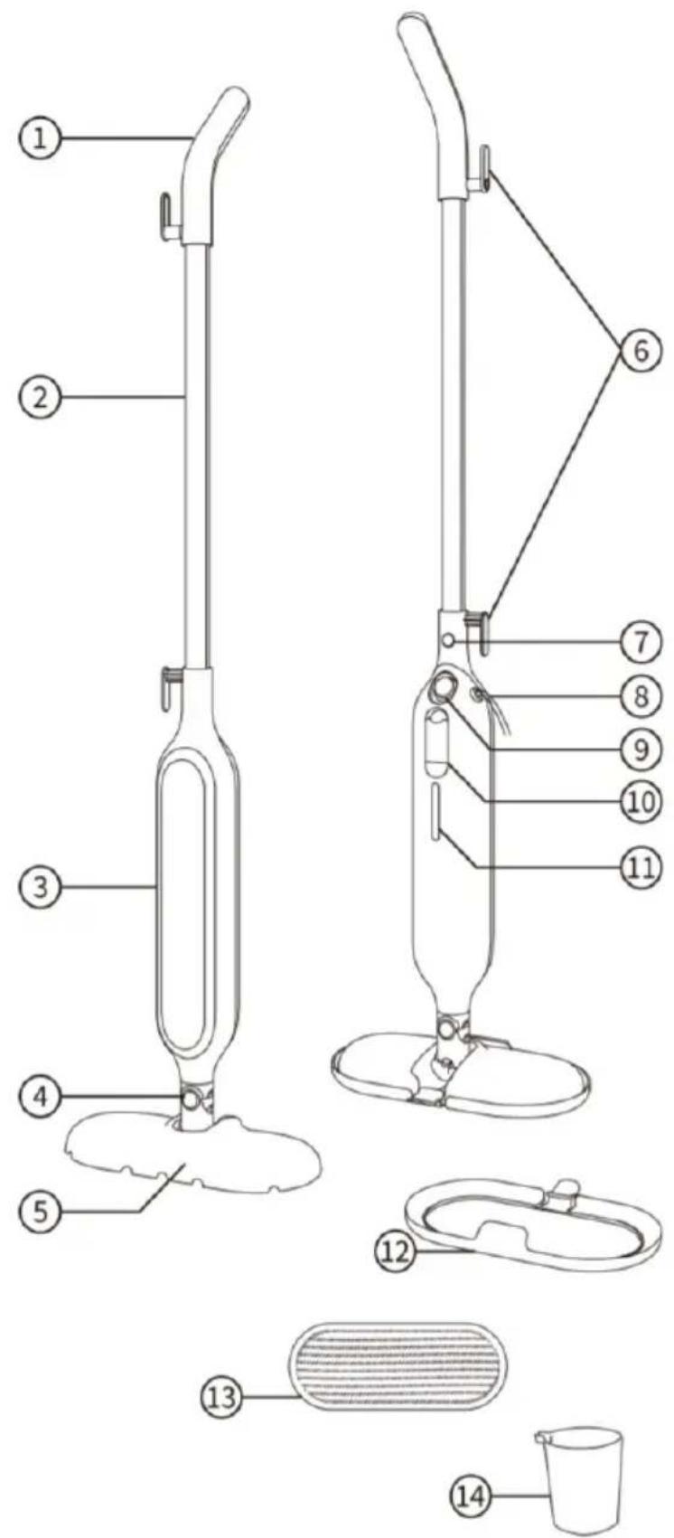 Brentwood STM-4000BL - Parts/Components: - 1