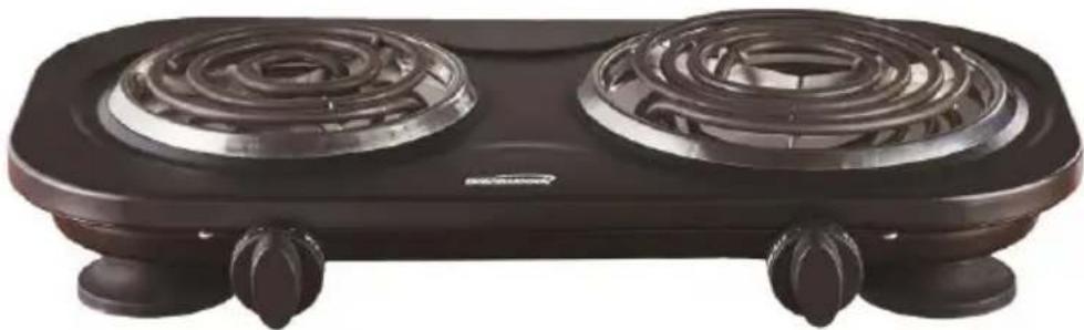Brentwood TS-361BK - DOBLE QUEMADOR ELÉCTRICO DOUBLE BRÛLEUR SIMPLE - 1