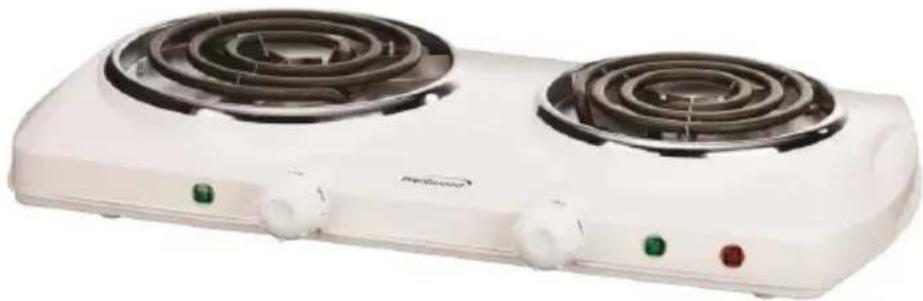 Brentwood TS-372 - DOBLE QUEMADOR ELÉCTRICO DOUBLE BRÛLEUR SIMPLE - 1