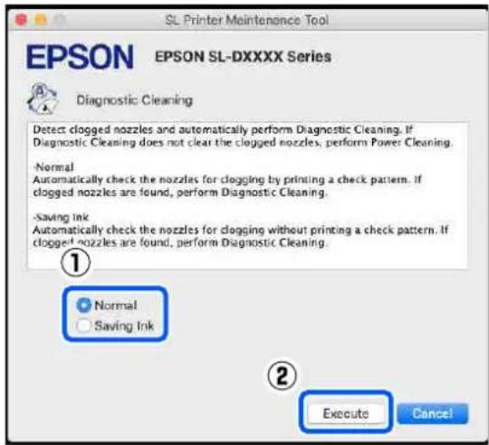 EPSON SureLab SL-D1000 - Nettoyage du diagnostic - 1