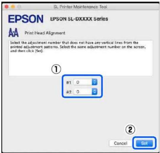 EPSON SureLab SL-D1000 - Utilisation de l'outil de maintenance (Mac) - 6