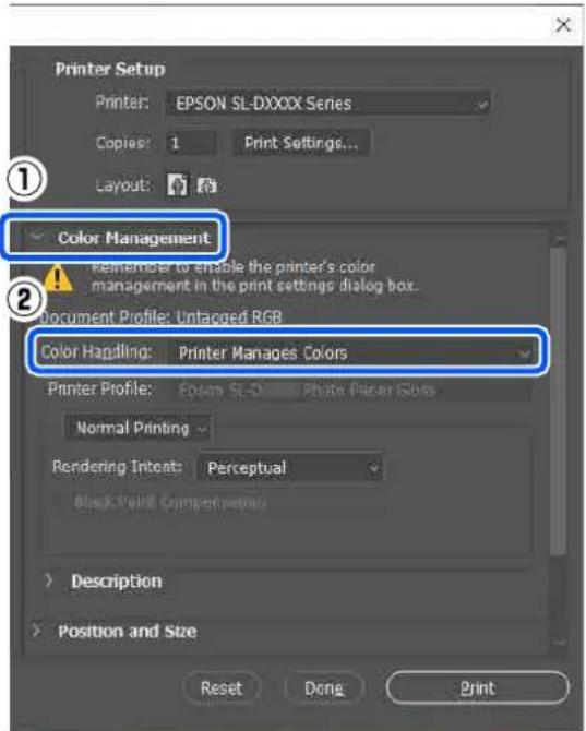 EPSON SureLab SL-D1000 - Exemple avec Adobe Photoshop 2021 - 1
