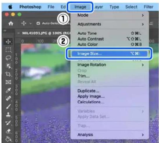 EPSON SureLab SL-D1000 - Comment imprimer depuis Photoshop - 1
