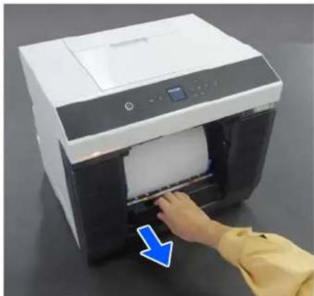 EPSON SureLab SL-D1000 - Retirez l'unité de papier en rouleau. - 1