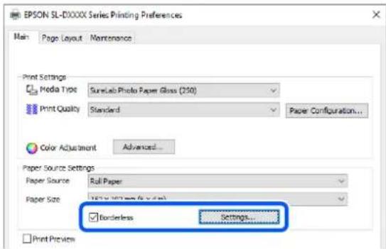 EPSON SureLab SL-D1000 - Paramètres dans Windows - 2