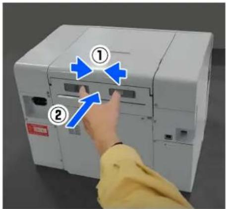 EPSON SureLab SL-D1000 - Retrait du papier coincé (papier rouleau) - 9