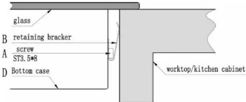 CANDY HIFS85MCTT - Adjusting the bracket position - 2
