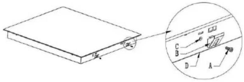 CANDY HIFS85MCTT - De positie van de beugels aanpassen - 1