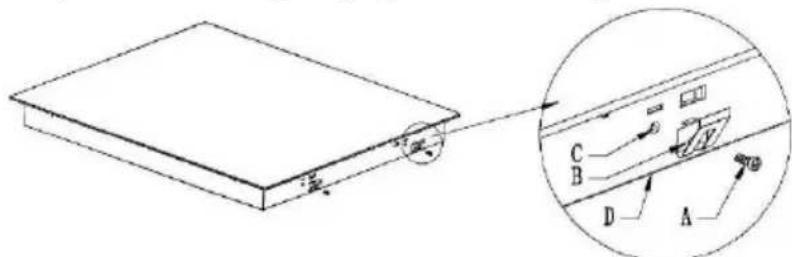 CANDY HIFS85MCTT - Ajustar a posicao do suporte - 1