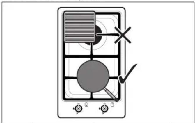 SMEG PGF31G2 - Utilisation de la plaque de cuisson - 2