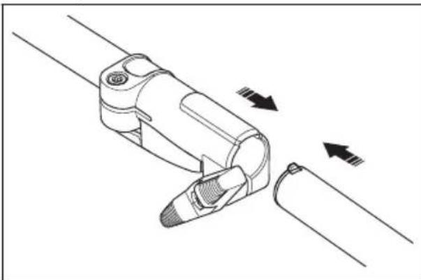 HUSQVARNA 330iKE - To assemble the two-piece shaft - 2