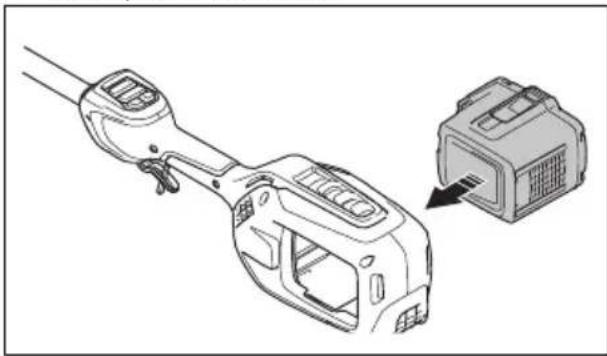 HUSQVARNA 330iKE - To connect the battery to the product - 2