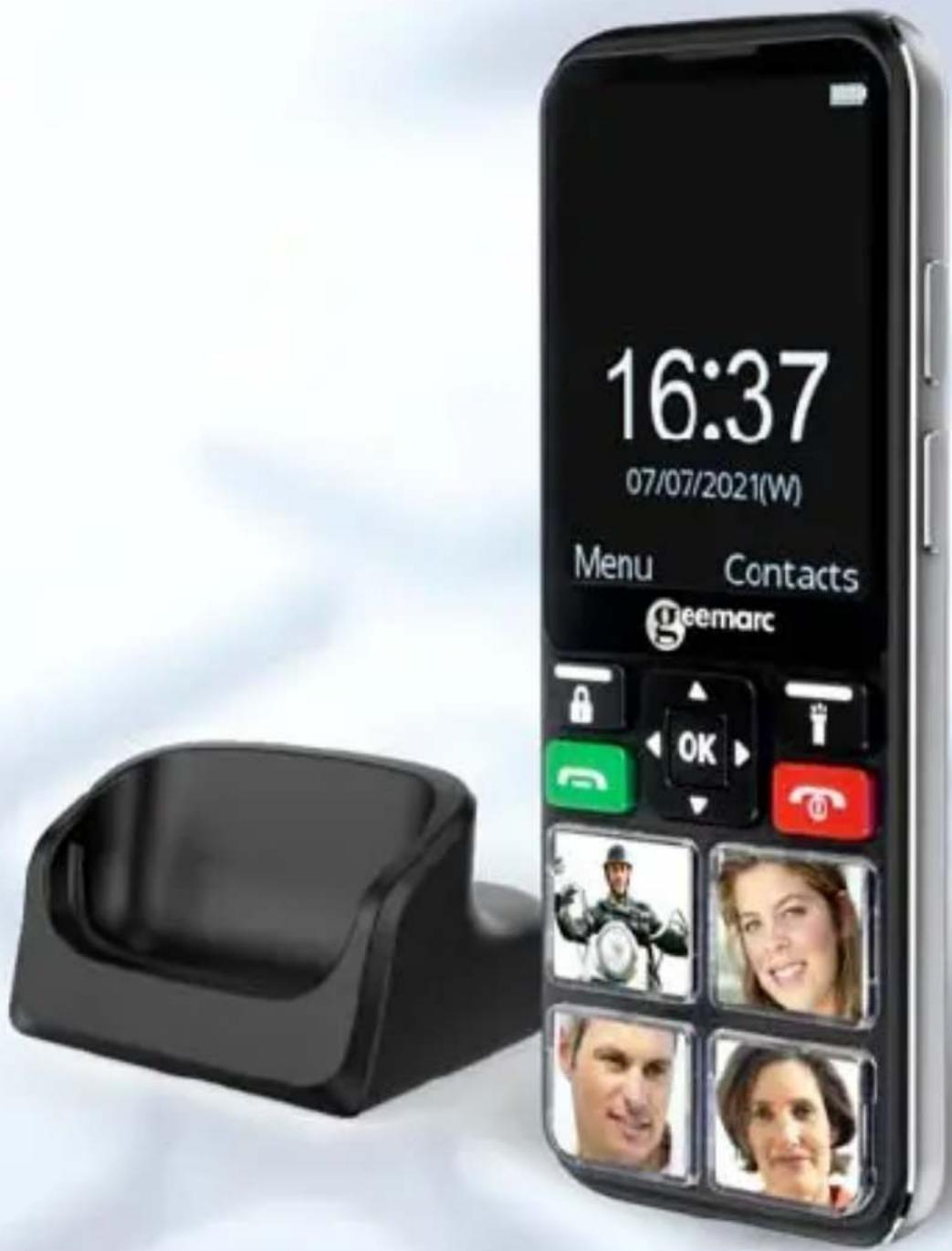 GEEMARC CL8000 - Téléphone portable avec touche d'appel d'urgence SOS - 1