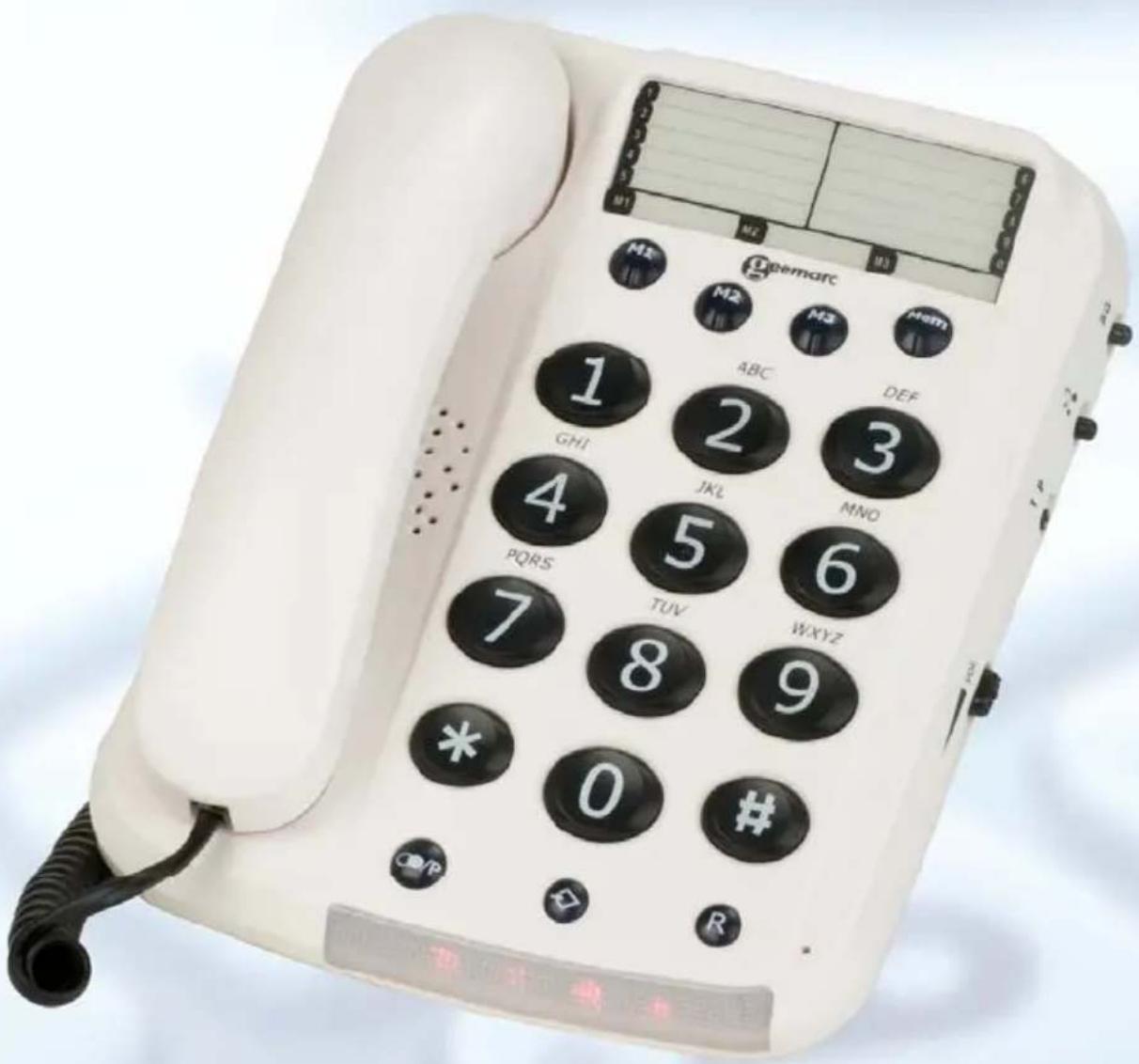 GEEMARC DALLAS10 - Großtastentelefon mit Lautstärkeregelung - 1