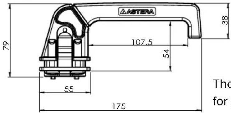 Astera Pluto Fresnel - TrackHandle (AX-THD) - 1