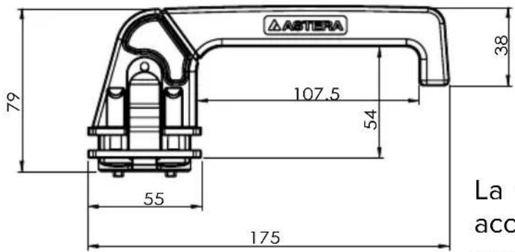 Astera Pluto Fresnel - Maniglia TrackHandle (AX-THD) - 1