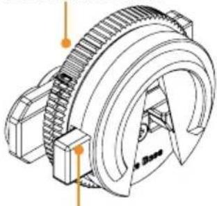Astera Pluto Fresnel - Fissaggio staffa a U (AF80-YK) con basetta per staffa a U (AF80-YKB) - sgancio rapido - 1