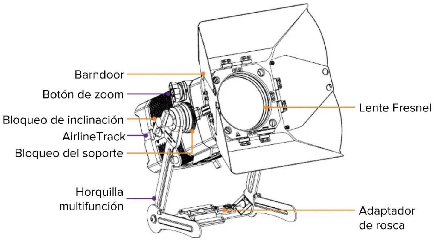 Astera Pluto Fresnel - Vista isométrica - 1
