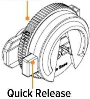Astera Pluto Fresnel - Bügel (AF80-YK) Anschluss mit Bügelbefestigung (AF80-YKB) - Quick Release - 1