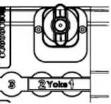 Astera Pluto Fresnel - Fixation de lyre (AF80-YK) avec YokeBase (AF80-YKB) - attache rapide - 3