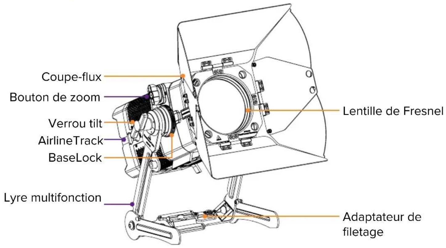 Astera Pluto Fresnel - Vue isométrique - 1