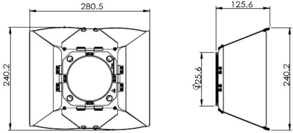 Astera Pluto Fresnel - Barndoor (AF80-BD) - 1