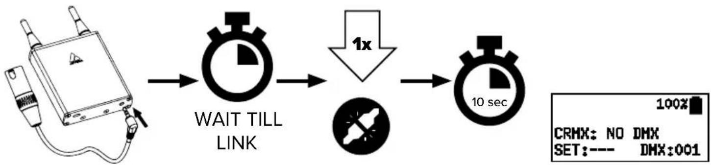 Astera Pluto Fresnel - Linking via push button - 3
