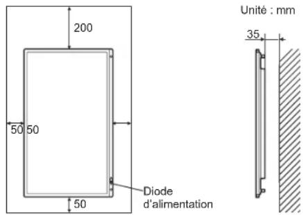 200 50 50 50 Diode d'alimentation Unité : mm 35