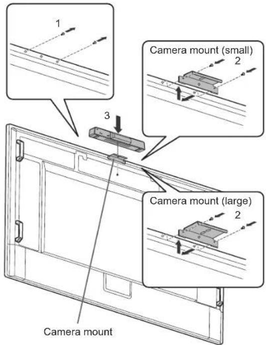 SHARP PN-LA652 - Mounting a web camera - 1
