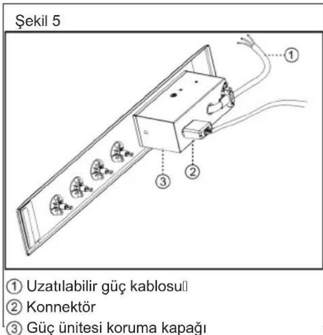 TEKA TBC 32000 XFL BK - Kontrol panelinin arkadan görünüşü: - 1
