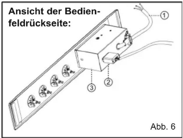 TEKA TBC 32000 XFL BK - Anschluss des Kochfeldes an den Backofen oder an das Bedienfeld - 2