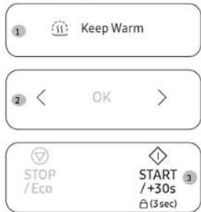 SAMSUNG MS23A7318GK - Warm houden gebruiken - 1