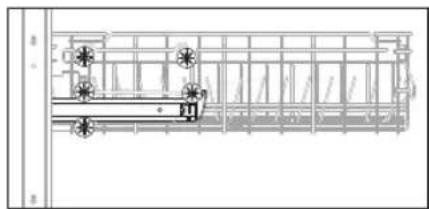 SAMSUNG DW80CG4021WQ - ADJUSTING THE HEIGHT OF THE UPPER RACK - 3