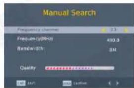 August DVB400 - Recherche manuelle - 1