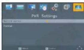 August DVB400 - Paramètres PVR (Enregistreur) - 1