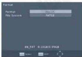 August DVB400 - Formatage: - 1