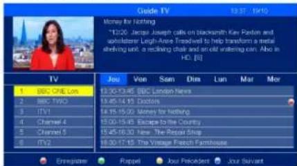 August DVB482 - Planification des enregistrements - 1