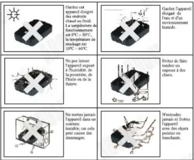 August DVB-T405 - ■ Stockage et Utilisation - 1