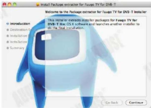 August DVB-T208 - Installation pour Max OS X - 1