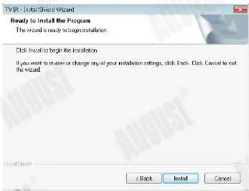 August DVB-T205 - Installation du logiciel - 11